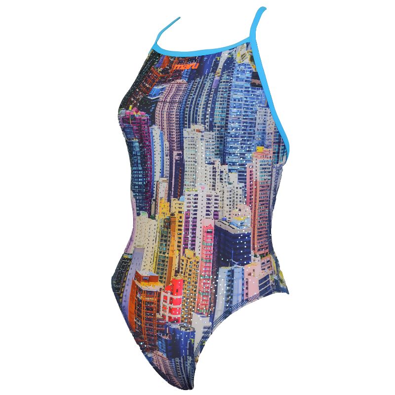 Maru - High Rise Sparkle Speed Back Ladies Swimsuit - Multi