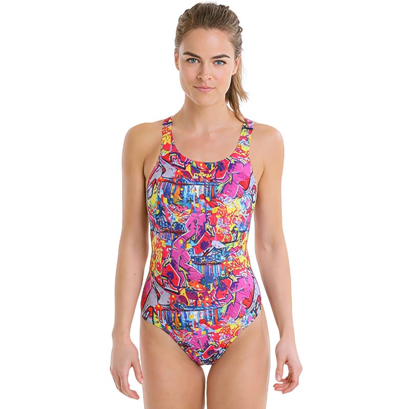Maru - Graffiti Sky Sparkle Boogie Back Ladies Swimsuit