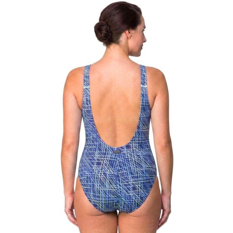 Maru - Lindos Pacer Cruz Back Ladies Swimsuit - Navy