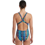 Maru - Mexico Zone Back Ladies Swimsuit - Blue/Multi