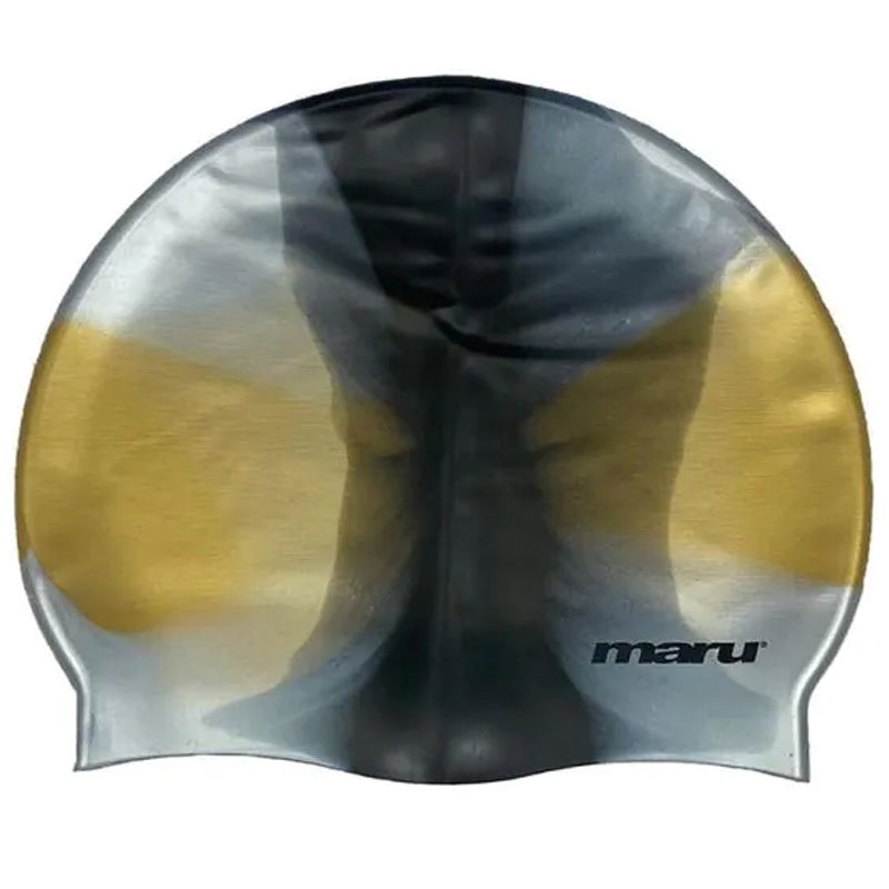 Maru - Multi Colour Silicone Hat - Black/Silver/Gold