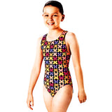 Maru - Papillon Pacer Auto Back Girls Swimsuit - Multi