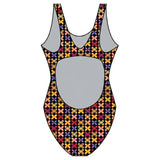 Maru - Papillon Pacer Auto Back Girls Swimsuit - Multi