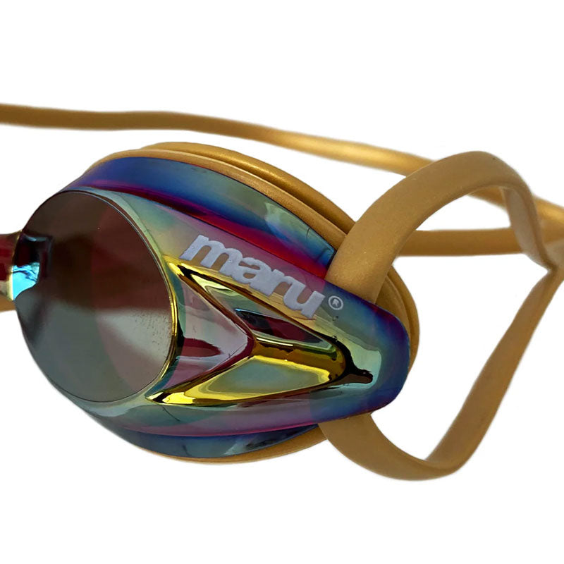Maru - Pulse Mirror Anti Fog Goggle - Gold/Pink/Blue