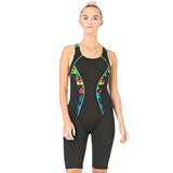 Maru - Shark Bait Pacer Panel Ladies Legsuit - Black/Multi