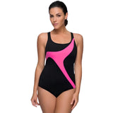 Maru - Strike Pacer Hydro Back Ladies Swimsuit - Black/Pink