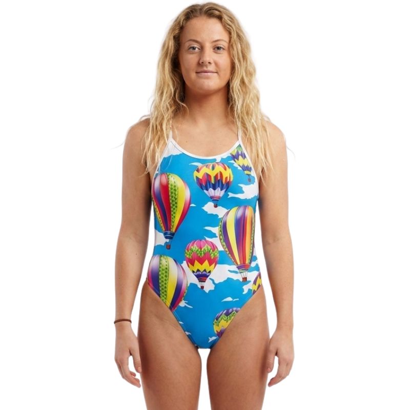 Meadore Ladies Swimwear - Travel Adventures Cross Over Back One Piece