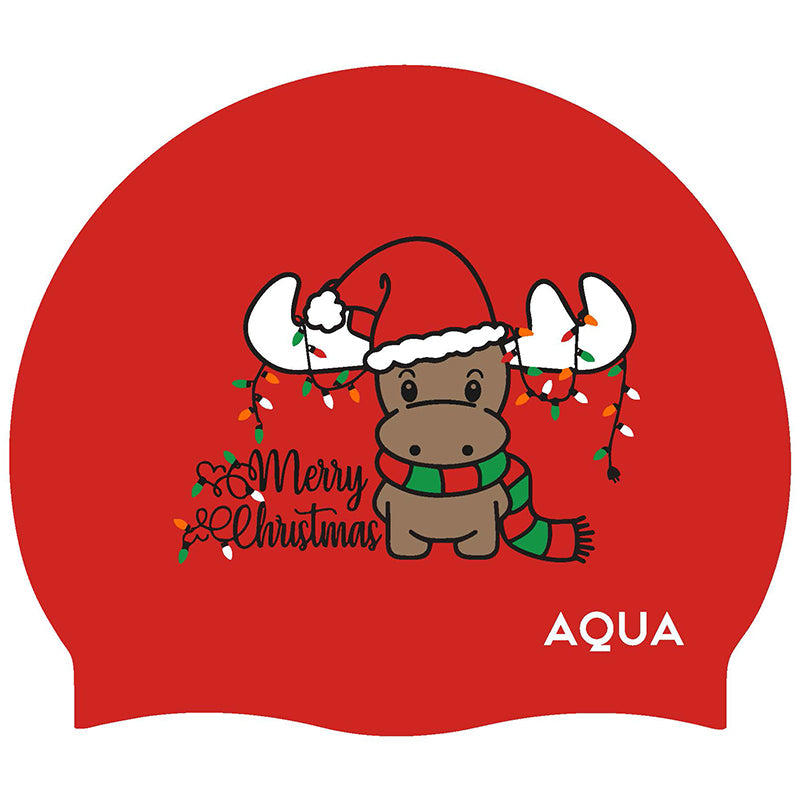 Moose - Christmas Swim Hat