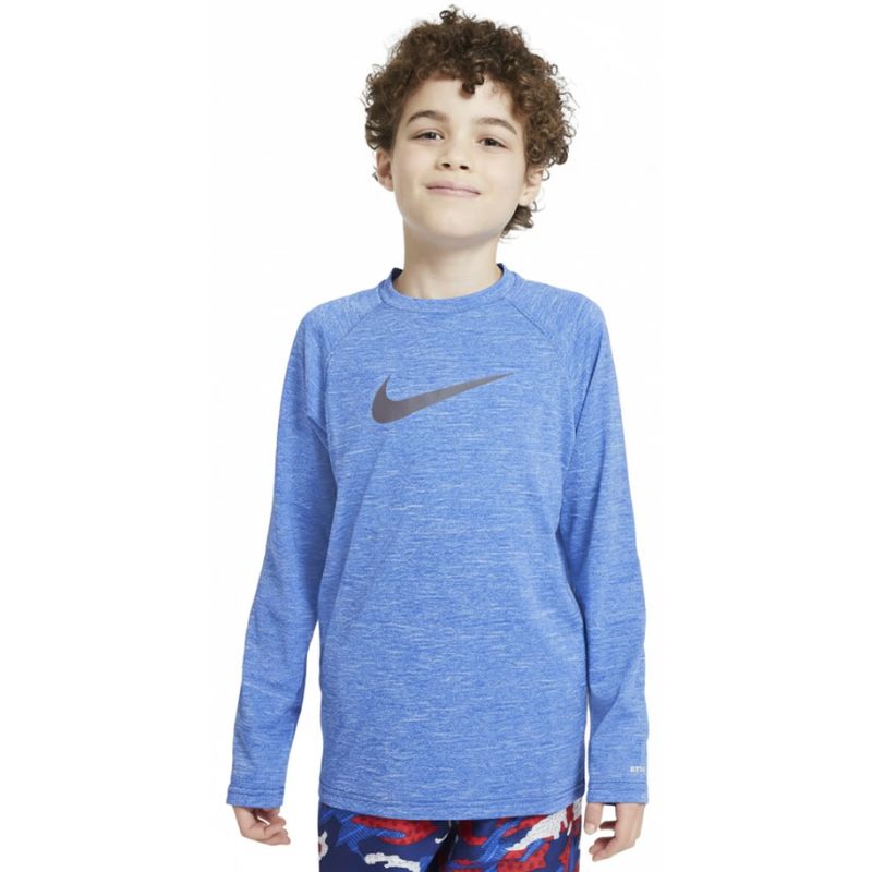 Nike - Boys Heather Long Sleeve Hydroguard (Game Royal)