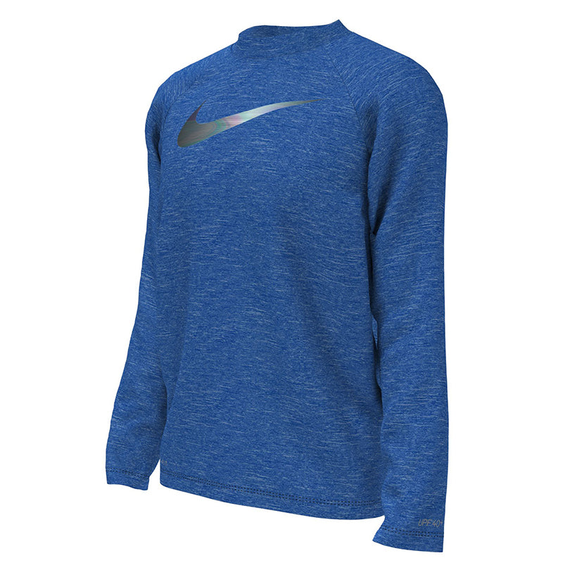 Nike - Boys Heather Long Sleeve Hydroguard (Game Royal)
