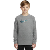 Nike - Boys Heather Long Sleeve Hydroguard (Particle Grey)