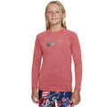 Nike - Boys Heather Long Sleeve Hydroguard (University Red)