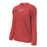 Nike - Boys Heather Long Sleeve Hydroguard (University Red)