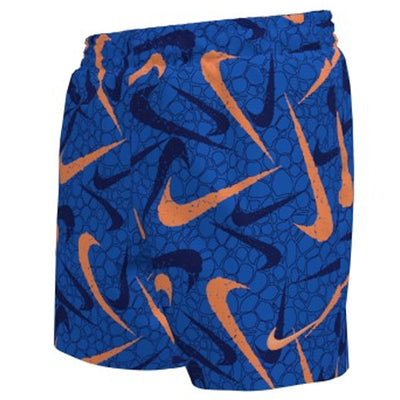 Nike - Boy's Pebble Aop 4" Volley Short (Blue Crystal)