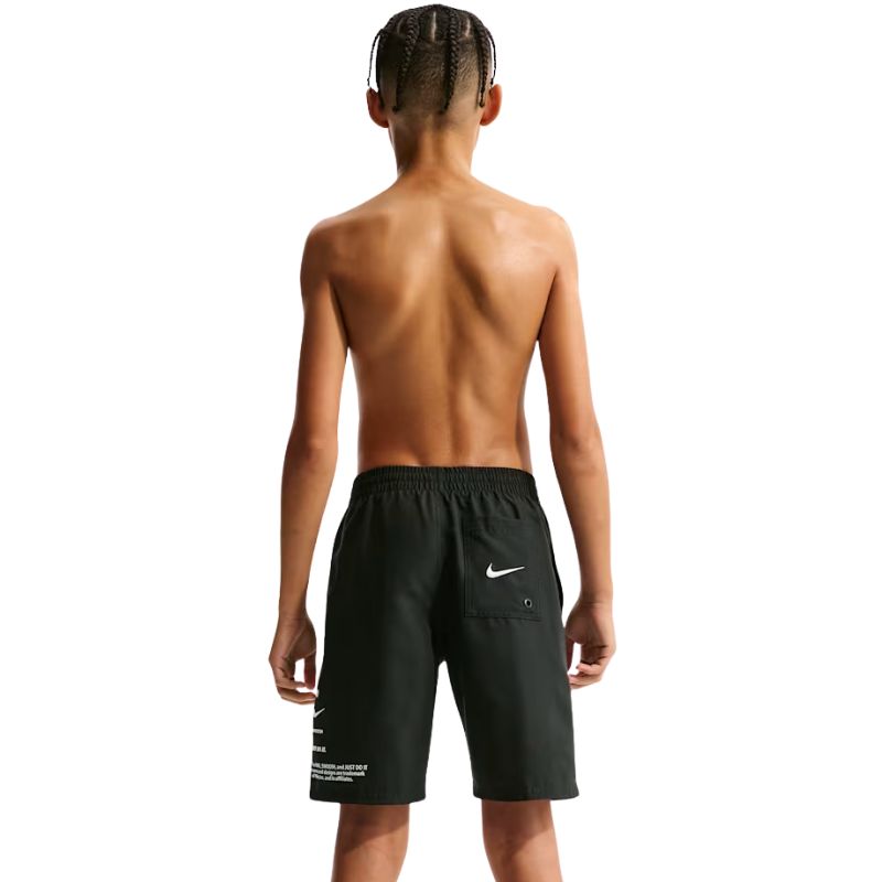 Nike - Boy's Swim Breaker Specs 7" Brief-Lined Volley Short (Black)