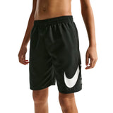Nike - Boy's Swim Breaker Specs 7" Brief-Lined Volley Short (Black)