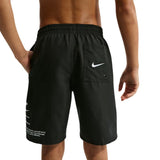 Nike - Boy's Swim Breaker Specs 7" Brief-Lined Volley Short (Black)