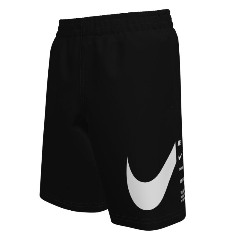 Nike - Boy's Swim Breaker Specs 7" Brief-Lined Volley Short (Black)