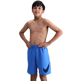 Nike - Boy's Swim Breaker Specs 7" Brief-Lined Volley Short (Blue Crystal)