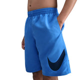 Nike - Boy's Swim Breaker Specs 7" Brief-Lined Volley Short (Blue Crystal)