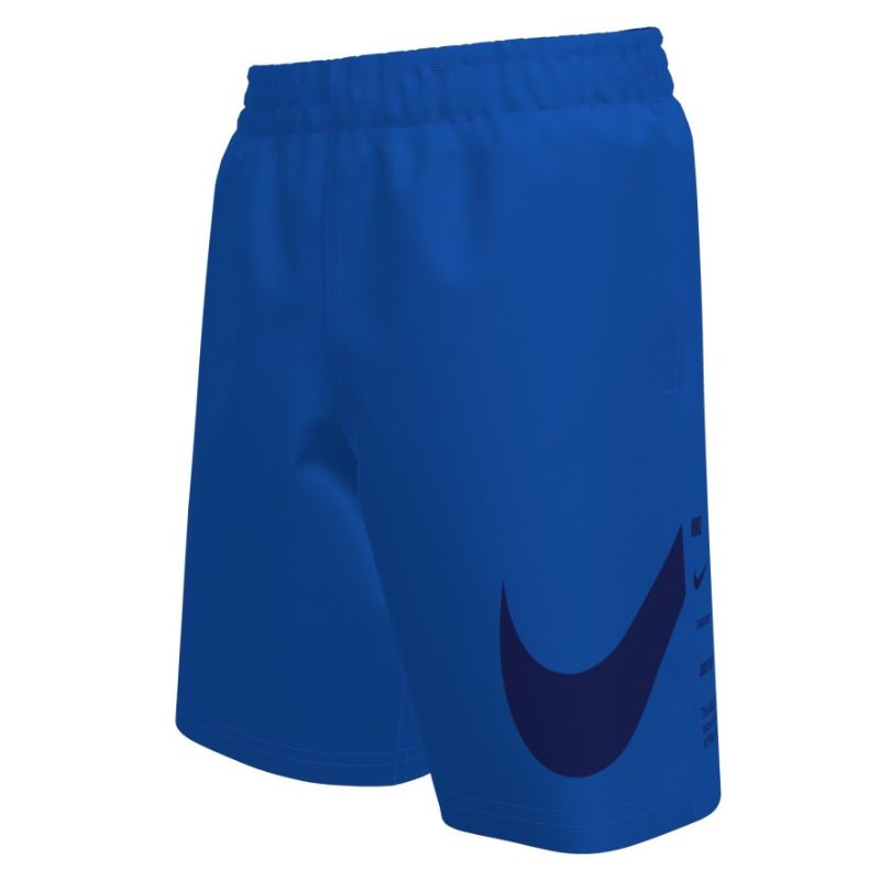 Nike - Boy's Swim Breaker Specs 7" Brief-Lined Volley Short (Blue Crystal)