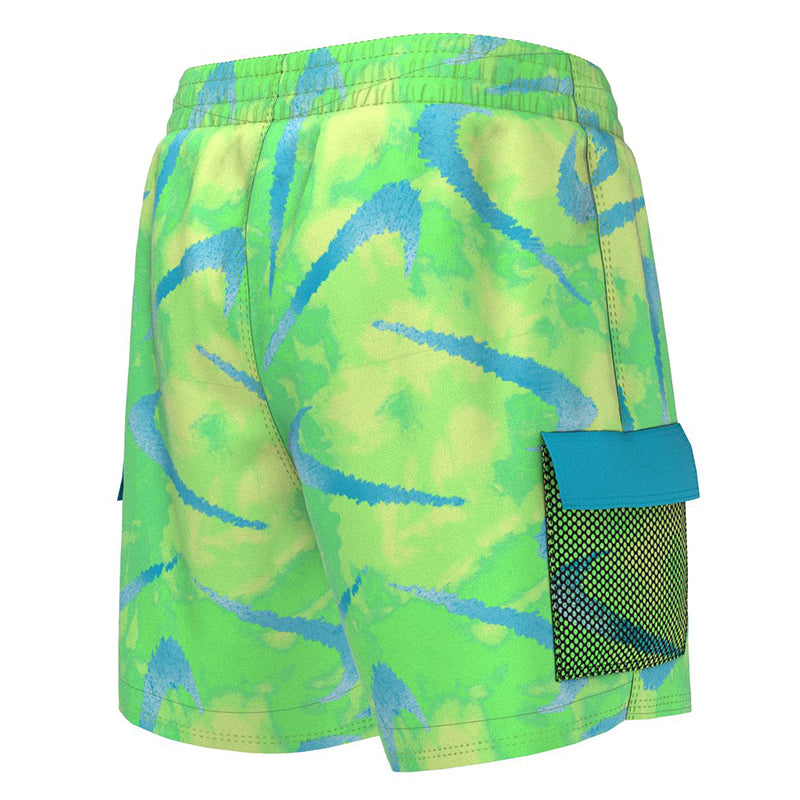 Nike - Boys Tie Dye Swoosh 4' Volley Short (Green Strike)