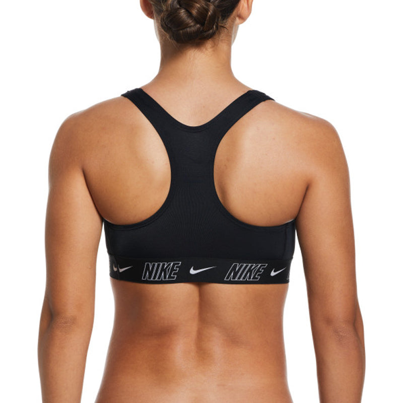 Nike - Fusion Logo Tape Ladies Racerback Bikini Top (Black)