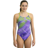 Nike - Girl's Aurora Swoosh Crossback One Piece (Action Grape)
