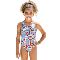 Nike - Girls Hydrastrong Multiple Prints Fastback One Piece (Multi)