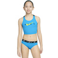 Nike - Girls' Logo Tape Crossback Midkini Set (Blue Lightning)
