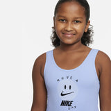 Nike - Girls' Multi Logo U-Back One Piece (Cobalt Bliss)