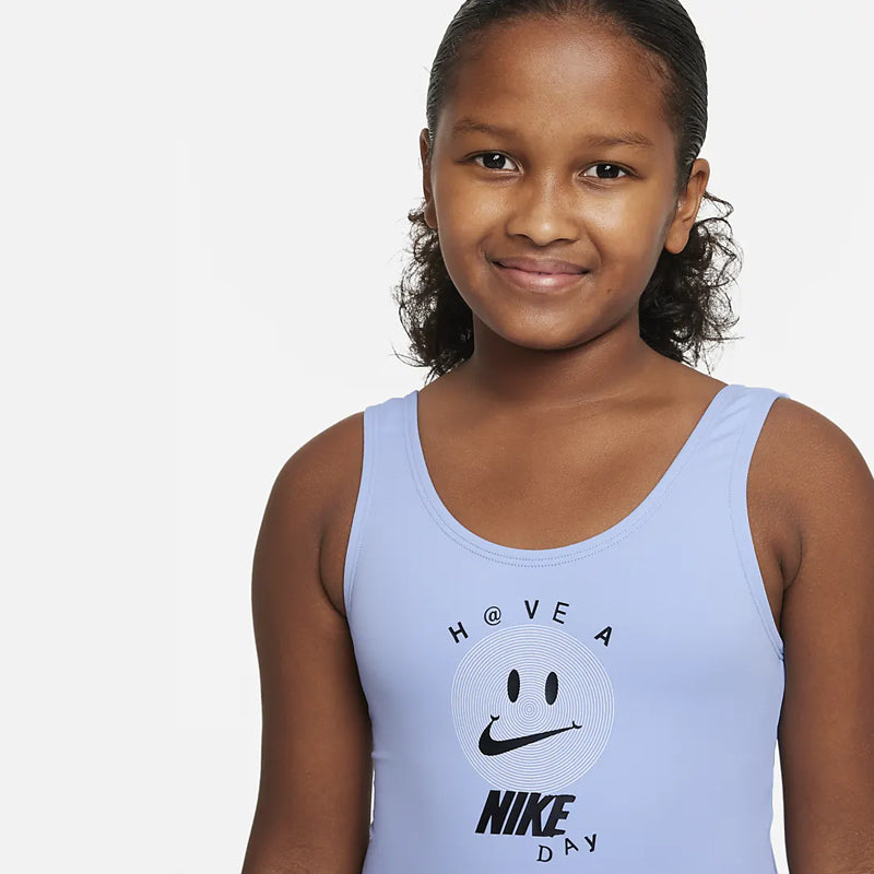 Nike - Girls' Multi Logo U-Back One Piece (Cobalt Bliss)