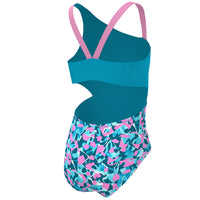 Nike - Girls' Shred Camo Asymmetrical Monokini (Blue Lightning)