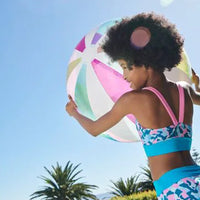 Nike - Girl's Shred Camo Asymmetrical Top & Bikini Set (Blue Lightning)