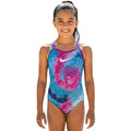 Nike - Girls' Tie Dye Spiderback One Piece (Photo Blue)