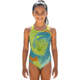 Nike - Girls' Tie Dye Spiderback One Piece (Washed Teal)