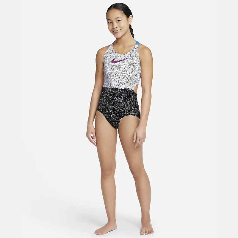 Nike - Girls' Water Dots Crossback Monokini (Black)