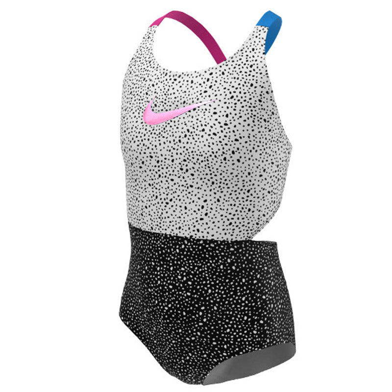 Nike - Girls' Water Dots Crossback Monokini (Black)