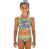 Nike - Girl's Watercolor T-Crossback Midkini Set (Action Grape)