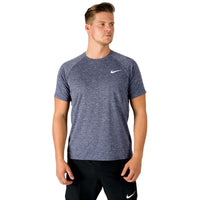 Nike - Heather Short Sleeve Hydroguard (Midnight Navy)
