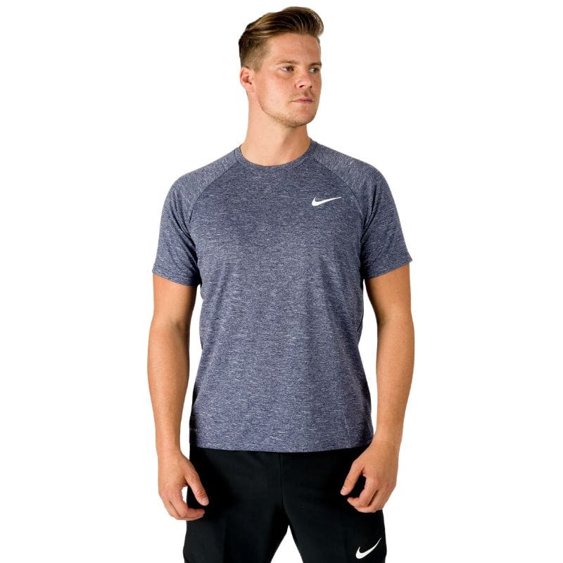 Nike - Heather Short Sleeve Hydroguard (Midnight Navy)