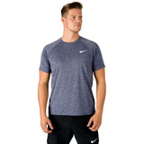 Nike - Heather Short Sleeve Hydroguard (Midnight Navy)