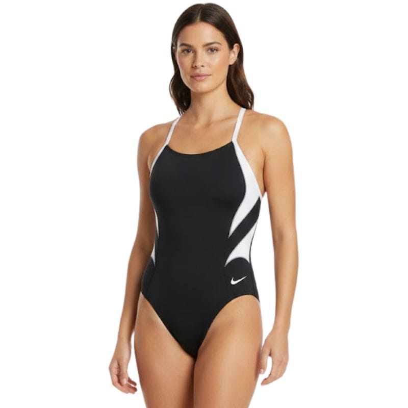 Nike - Hydrastrong Fly Racerback Ladies One Piece (Black/White)