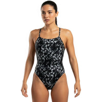 Nike - Hydrastrong Multi Print Cutout One Piece (Black)