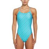 Nike - Hydrastrong Multi Print Cutout One Piece (Blue)