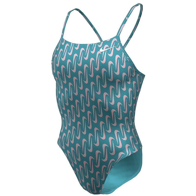 Nike - Hydrastrong Multi Print Cutout One Piece (Blue)