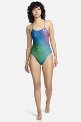 Nike - Hydrastrong Multi Print Cutout One Piece (Cool Multi)