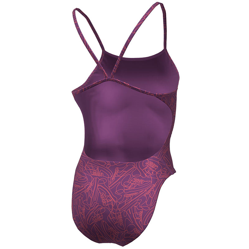 Nike - Hydrastrong Multi Print Cutout One Piece (Hot Fuchsia)