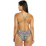 Nike - Hydrastrong Multi Print Cutout One Piece (Pink Bloom)