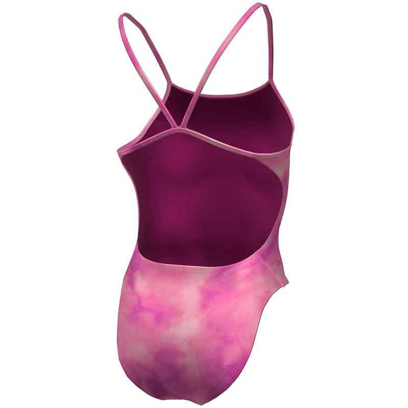 Nike - Hydrastrong Multi Print Cutout One Piece (Pink Foam)